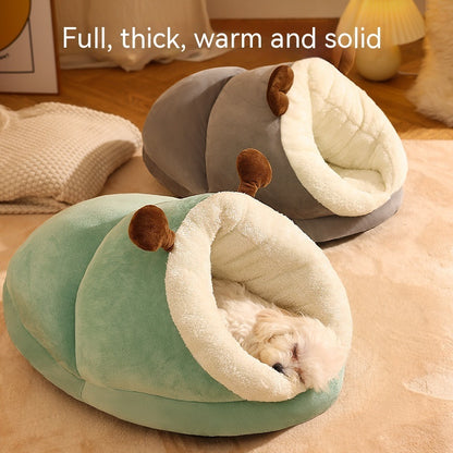 Pet Bed Winter Slippers Small Nest