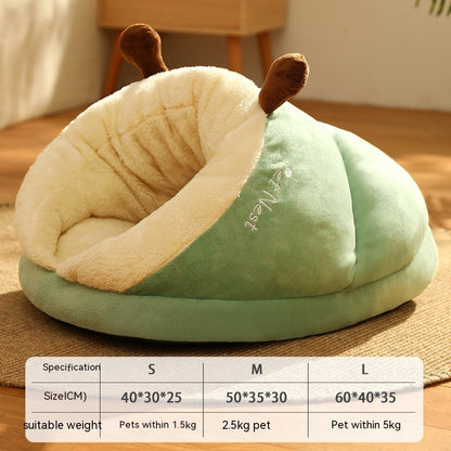 Pet Bed Winter Slippers Small Nest